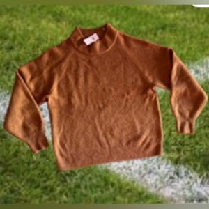 Gap crew  neck sweater GAP Sweater Unisex Size L RN 54023 Retro Knitting Brown